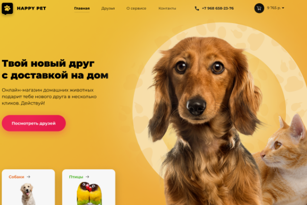 Создание-Разработка сайта зоо магазина - www.webdevelop.uno